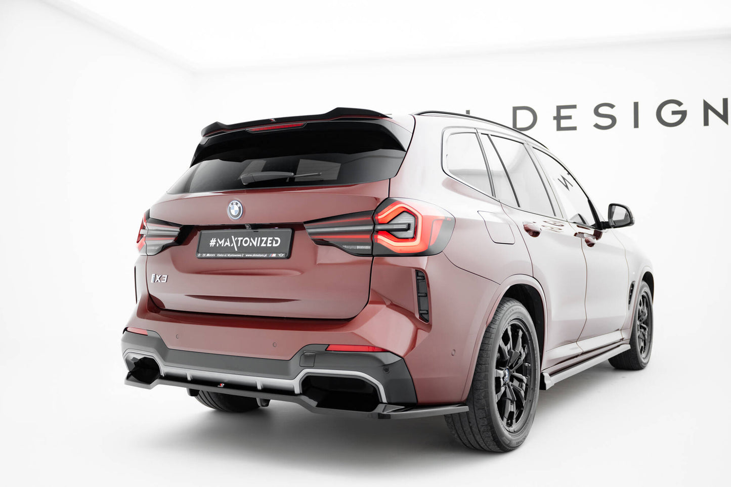 Rear Splitter (with vertical bars) BMW iX3 M-Pack G08 Facelift