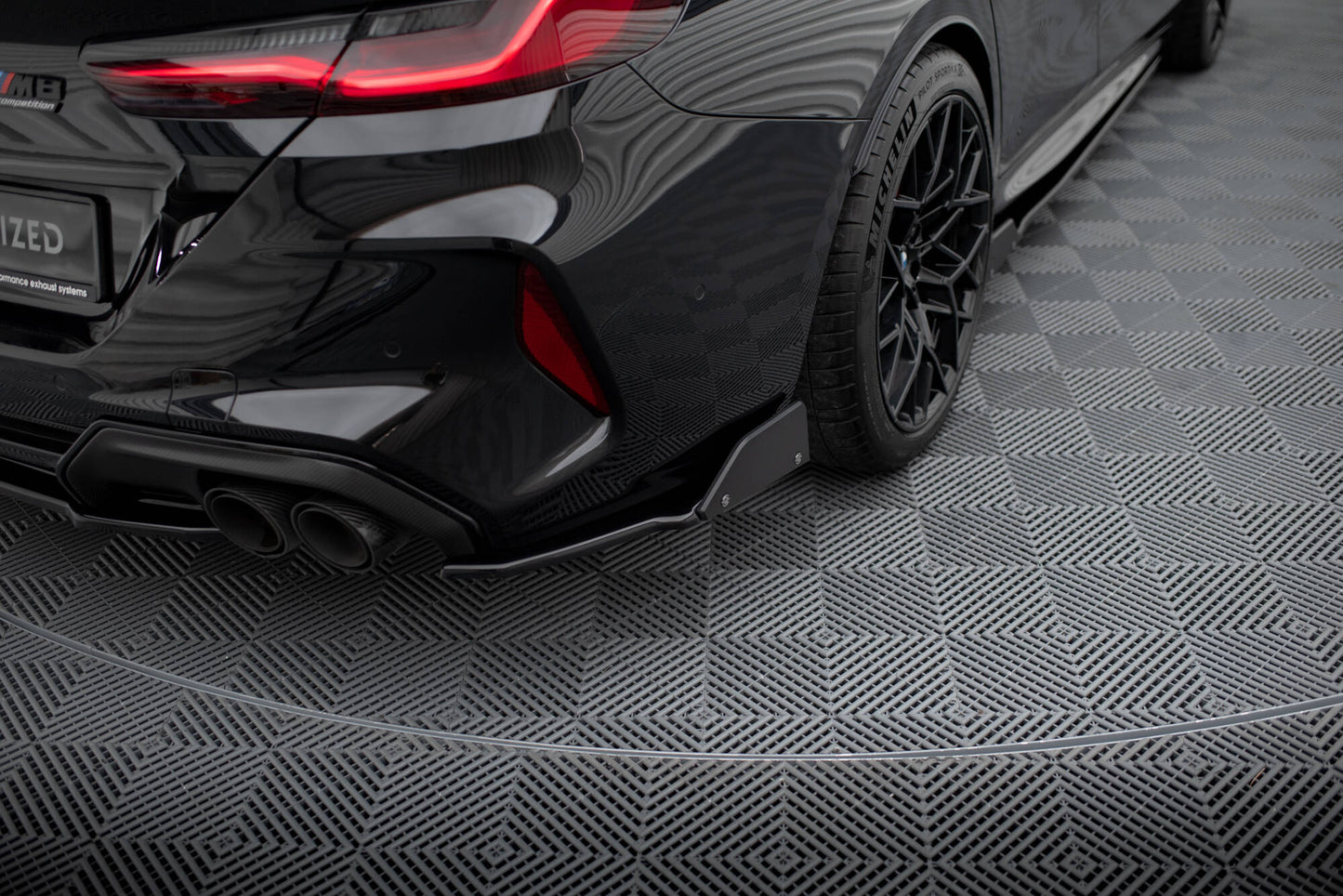 Rear Side Splitters V.1 + Flaps BMW M8 Gran Coupe F93