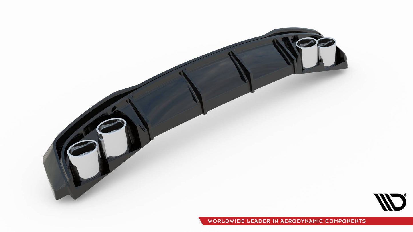 Rear Valance + Exhaust Ends Imitation Audi A7 S-Line C8 / S7 C8 / C8 Facelift / S7 Facelift
