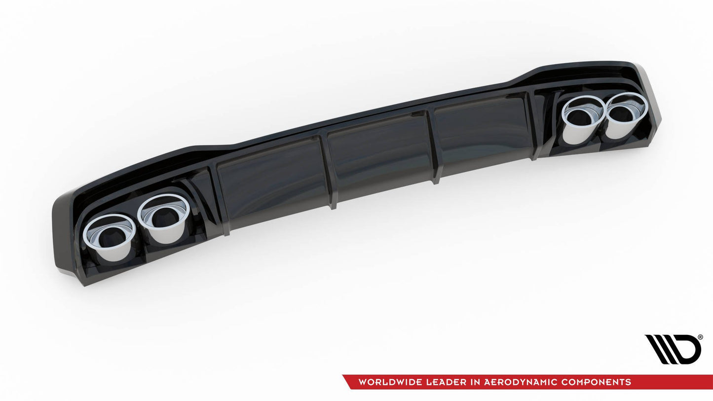 Rear Valance + Exhaust Ends Imitation Audi A7 S-Line C8 / S7 C8 / C8 Facelift / S7 Facelift