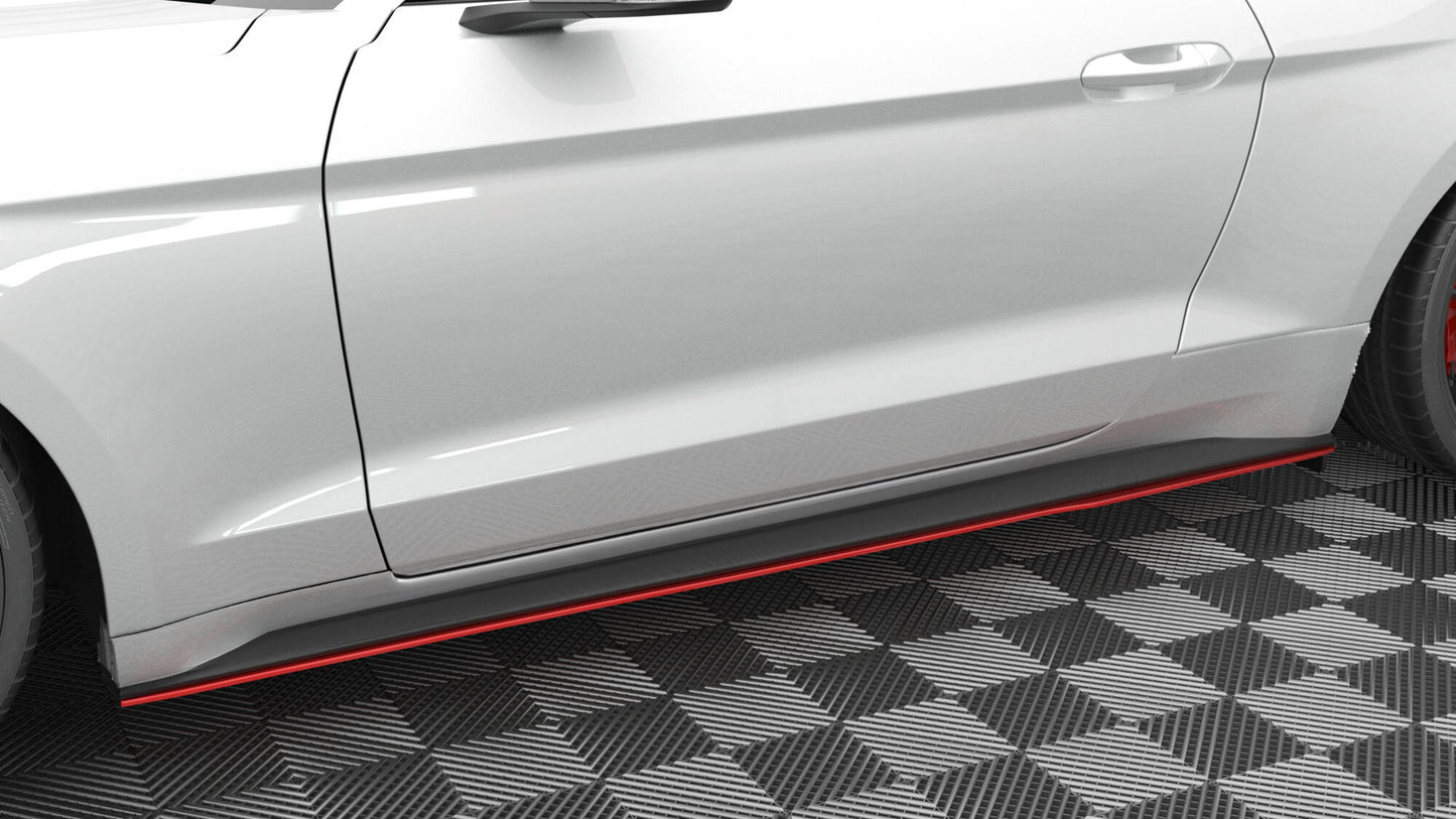 Side Skirts Diffusers V.2 Ford Mustang Mk6 Facelift