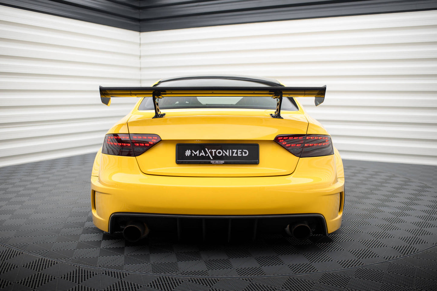 Carbon Spoiler With Internal Brackets Uprights Audi A5 Coupe 8T