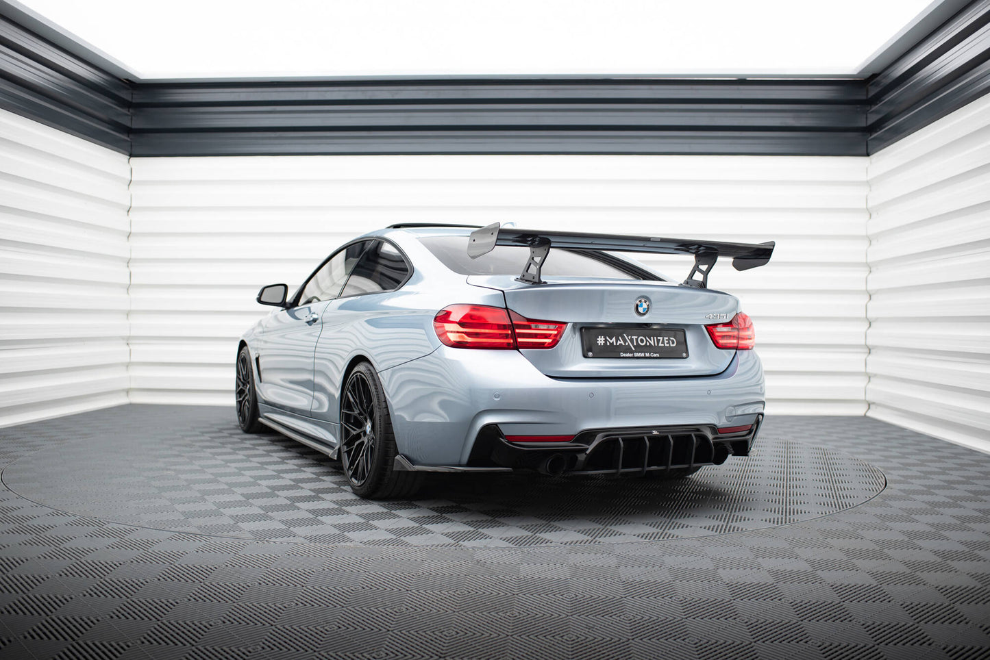 Carbon Spoiler With Internal Brackets Uprights BMW 4 F32 / 4 F32 M-Pack Coupe