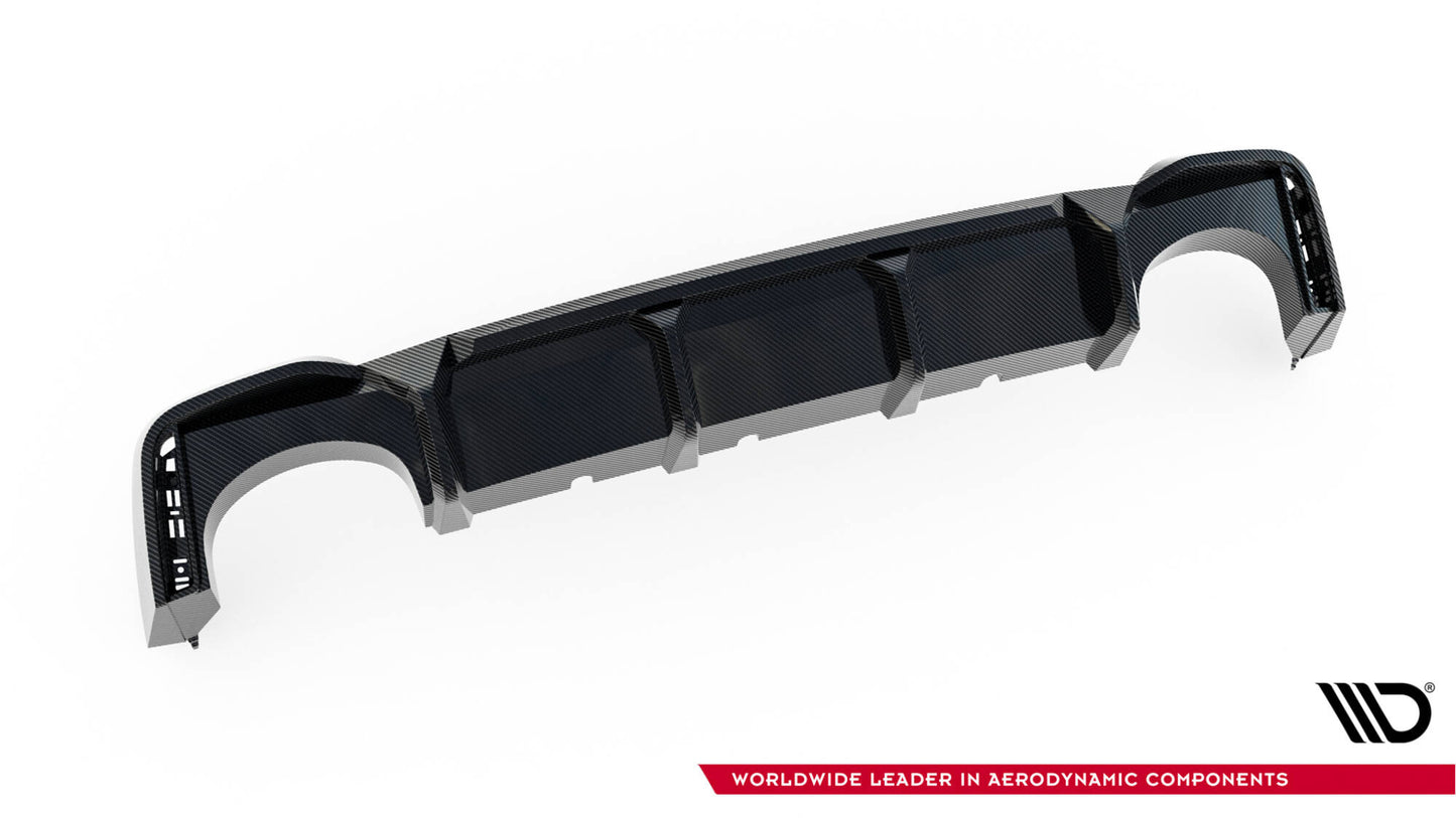 Prepreg Carbon Fiber Rear Diffuser Audi RS6 C8 (version without towbar)