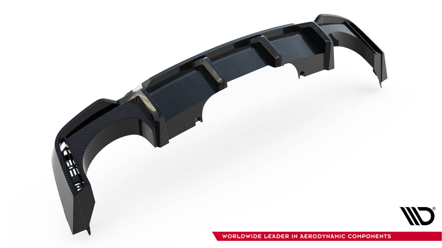 Prepreg Carbon Fiber Rear Diffuser Audi RS6 C8 (version with towbar)