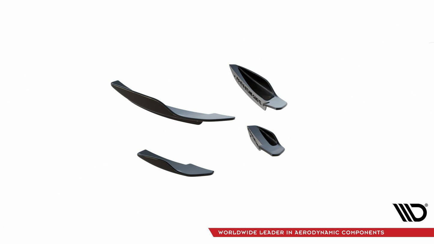 Front Bumper Wings (Canards) V.2 Ford Fiesta Mk8 ST / ST-Line