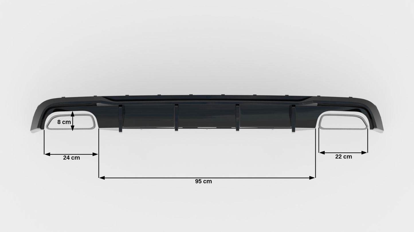 Rear Valance V.2 Audi A6 / A6 C7 S-line/ S6 C7 Facelift