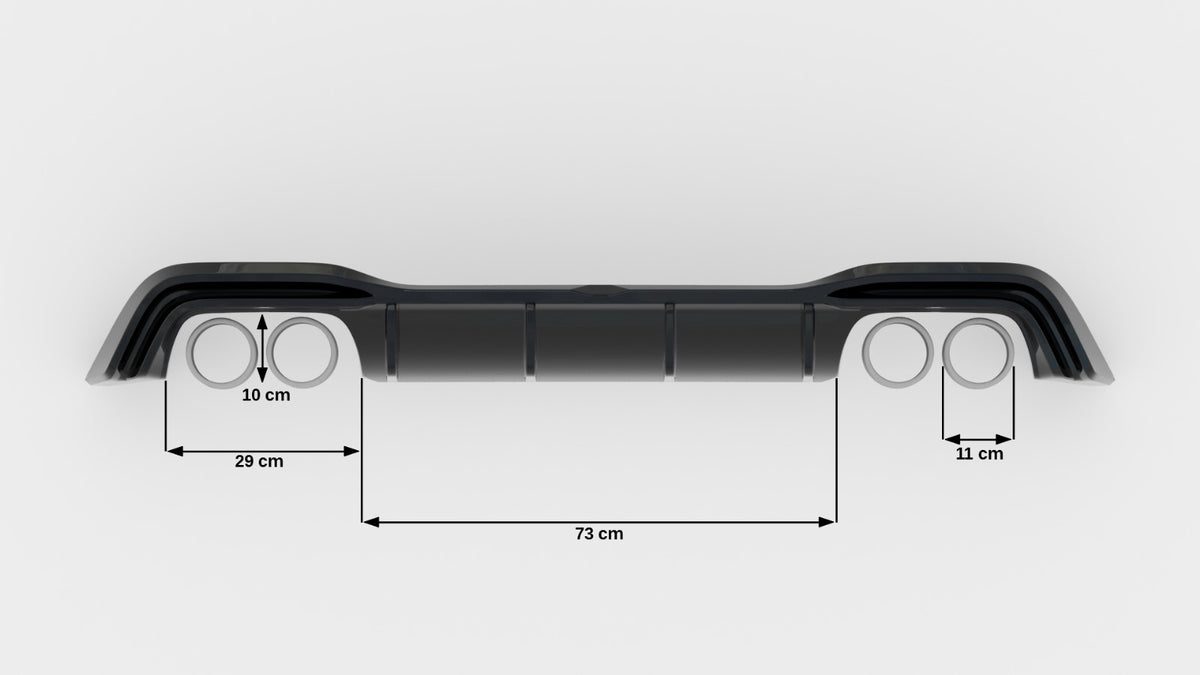 Rear Valance V.2 Volkswagen Golf R Hatchback Mk8