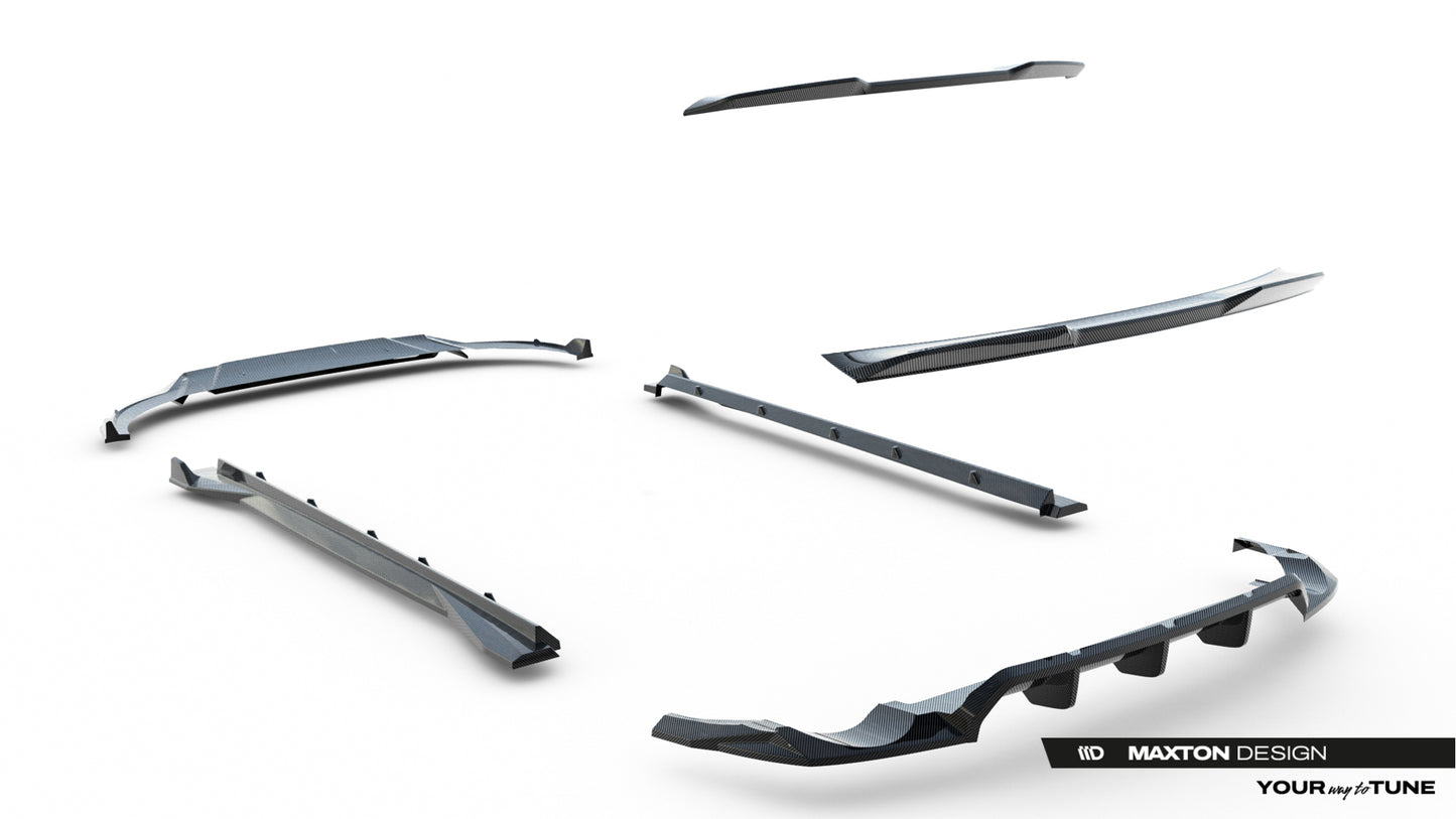 Set of Prepreg Carbon Fiber Splitters Audi RSQ8 Mk1 Facelift