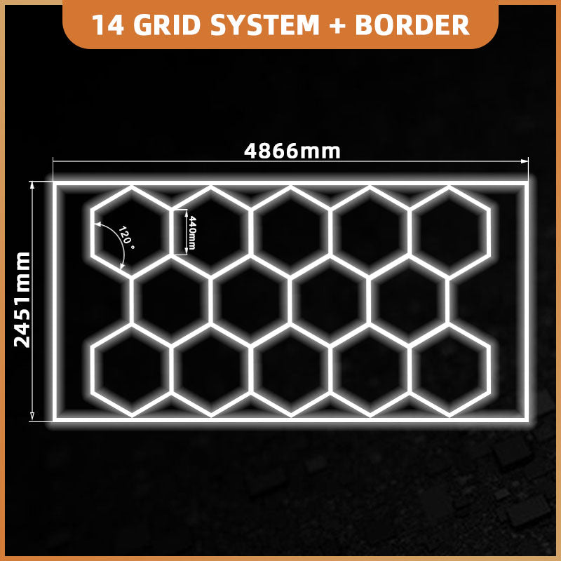 Hexagon 14 Lightning System With Border