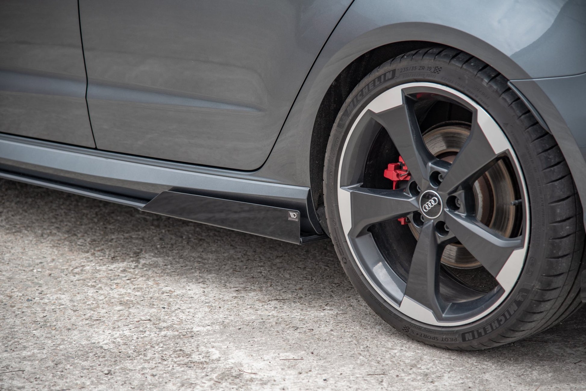 Street Pro Side Skirts Diffusers + Flaps Audi RS3 8V Sportback