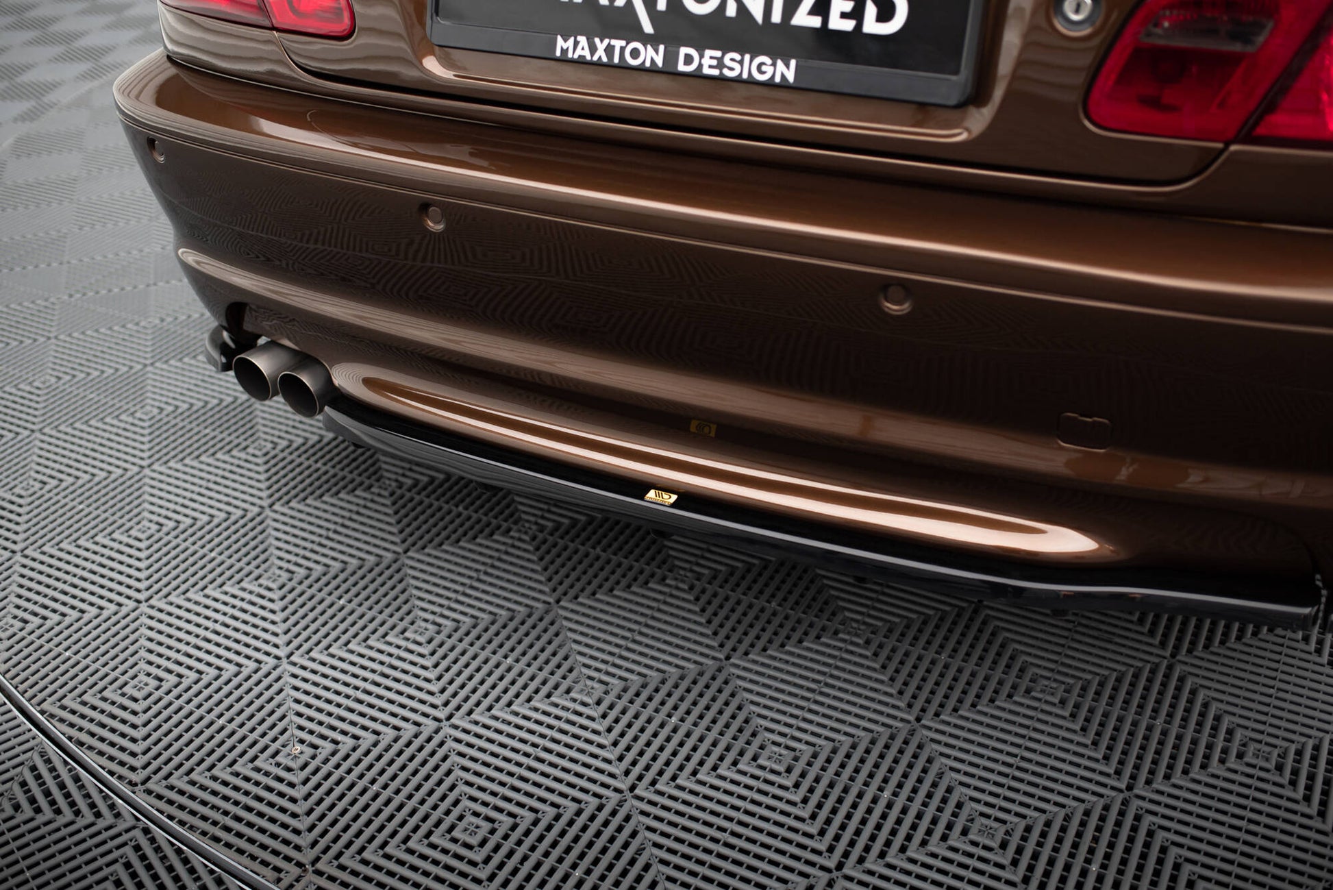 Rear Splitter BMW 3 E46 MPACK COUPE (with vertical bars)