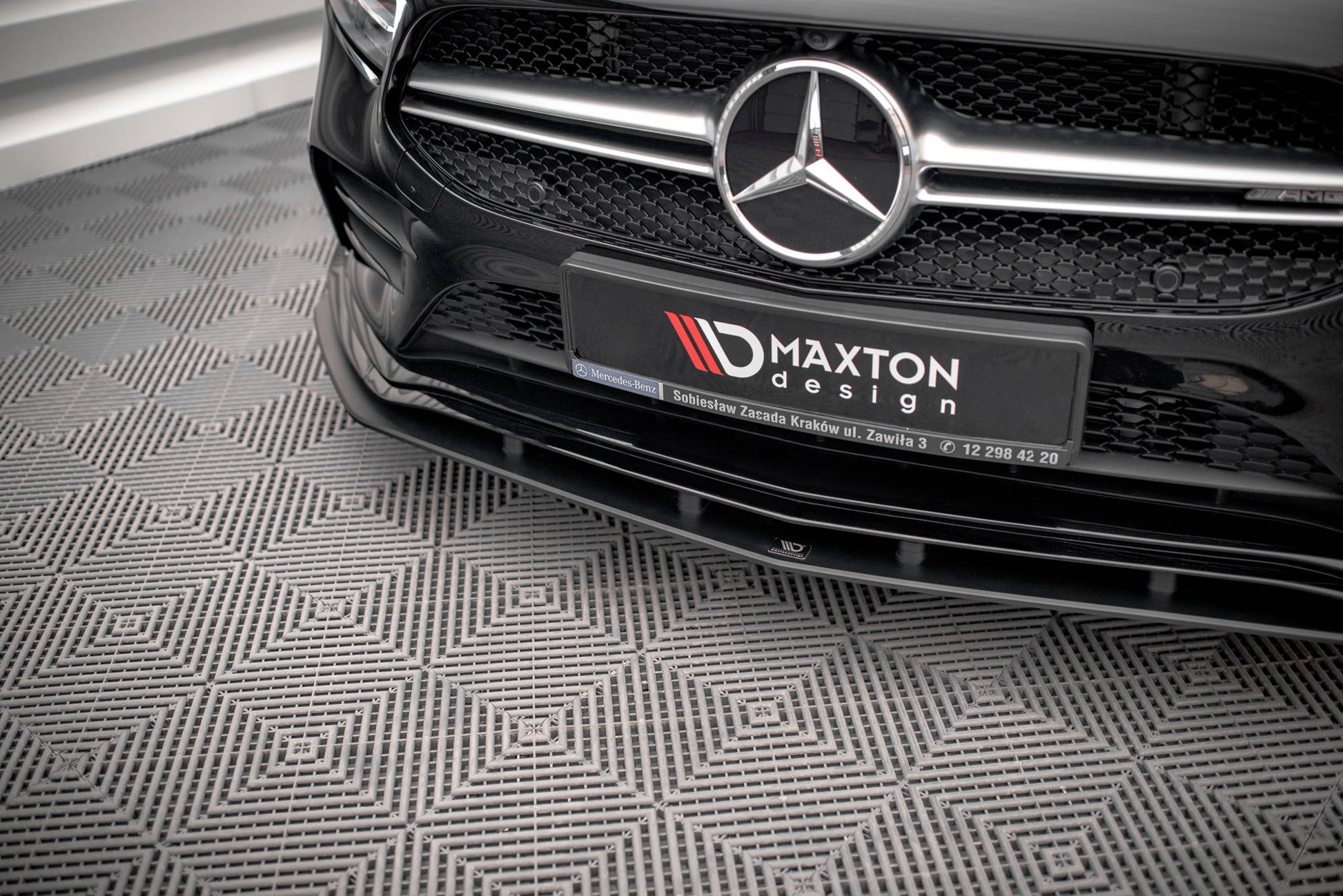 Street Pro Front Splitter Mercedes A35 AMG / AMG-Line Aero Pack W177