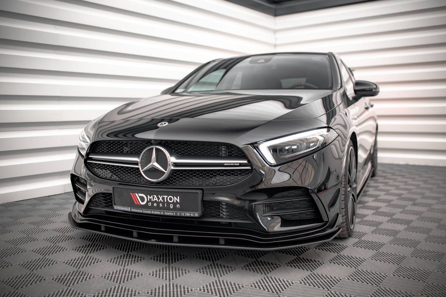 Street Pro Front Splitter Mercedes A35 AMG / AMG-Line Aero Pack W177
