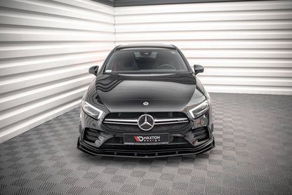 Street Pro Front Splitter + Flaps Mercedes A35 AMG / AMG-Line Aero Pack W177