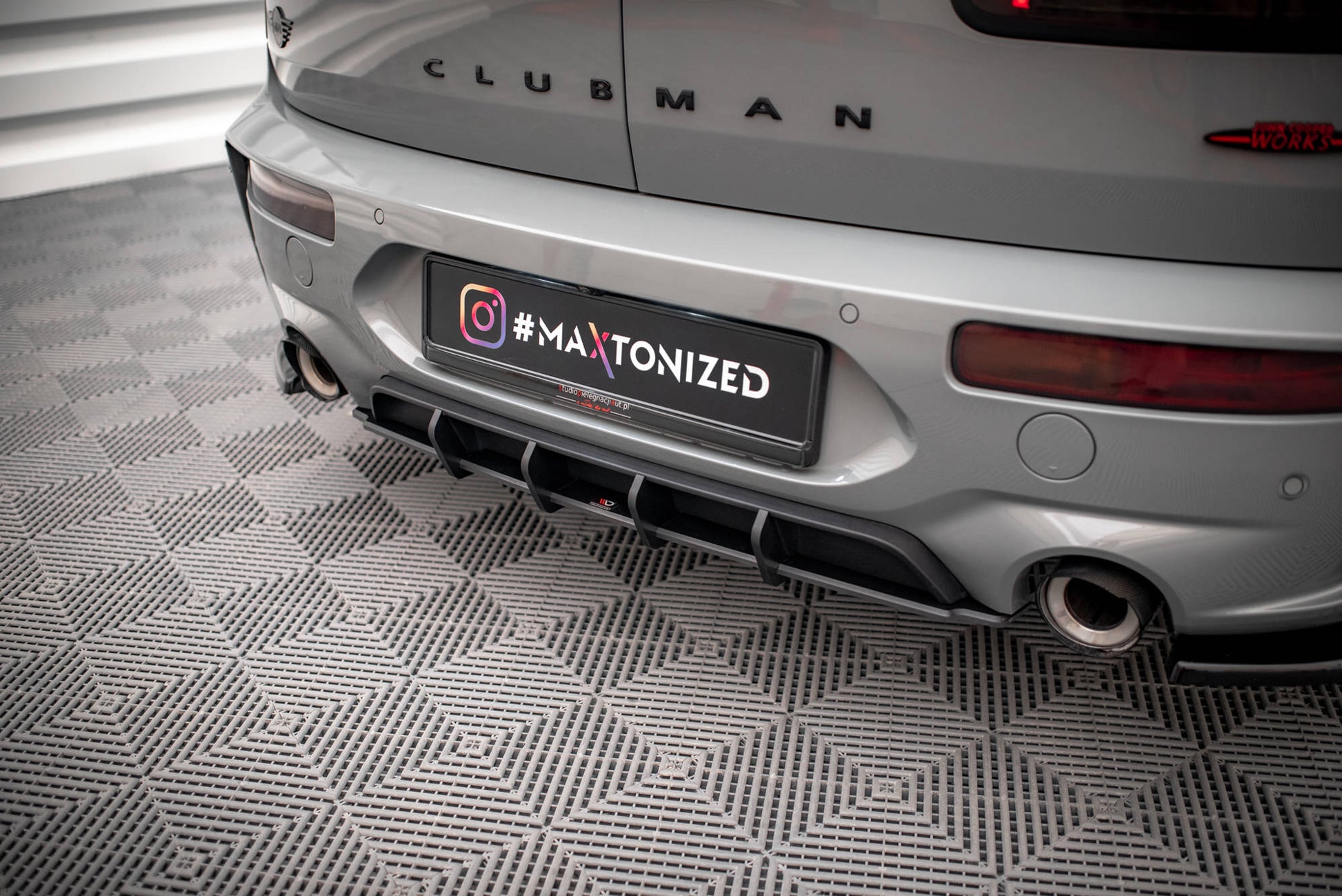 Street Pro Rear Diffuser Mini Cooper Clubman John Cooper Works F54 Facelift