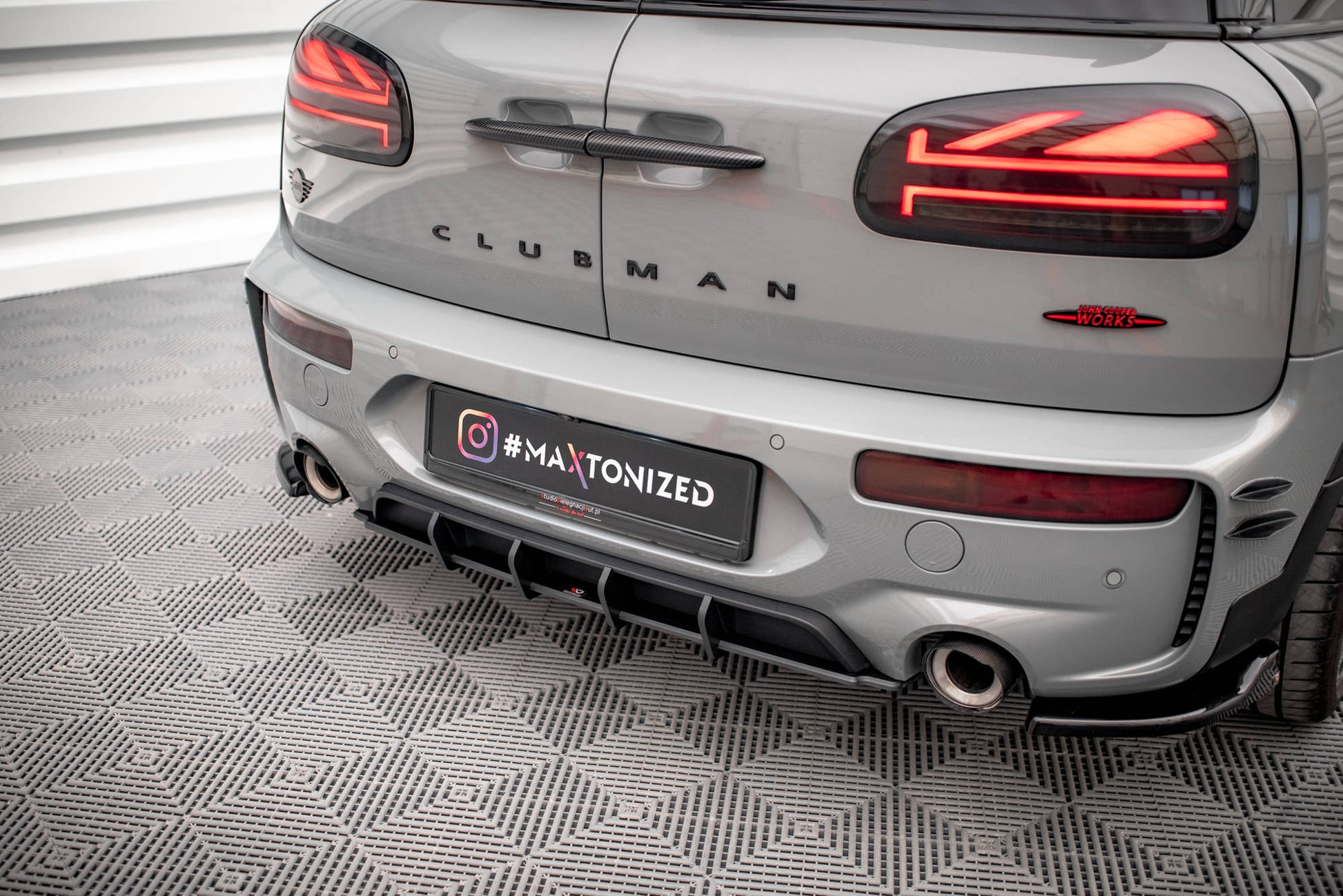 Street Pro Rear Diffuser Mini Cooper Clubman John Cooper Works F54 Facelift