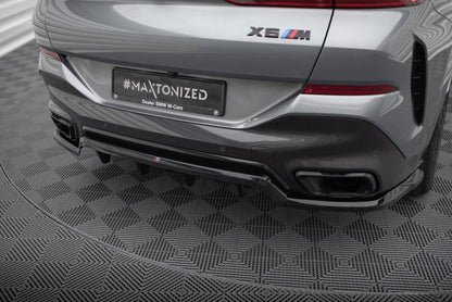 Rear Splitter (with vertical bars) V.1 BMW X6 M-Pack G06 Facelift