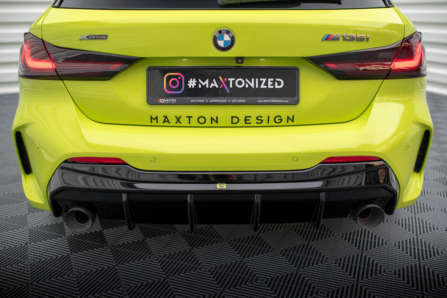 Rear Valance V.3 BMW 1 F40 M-Pack/ M135i (Version with single exhausts on two sides)