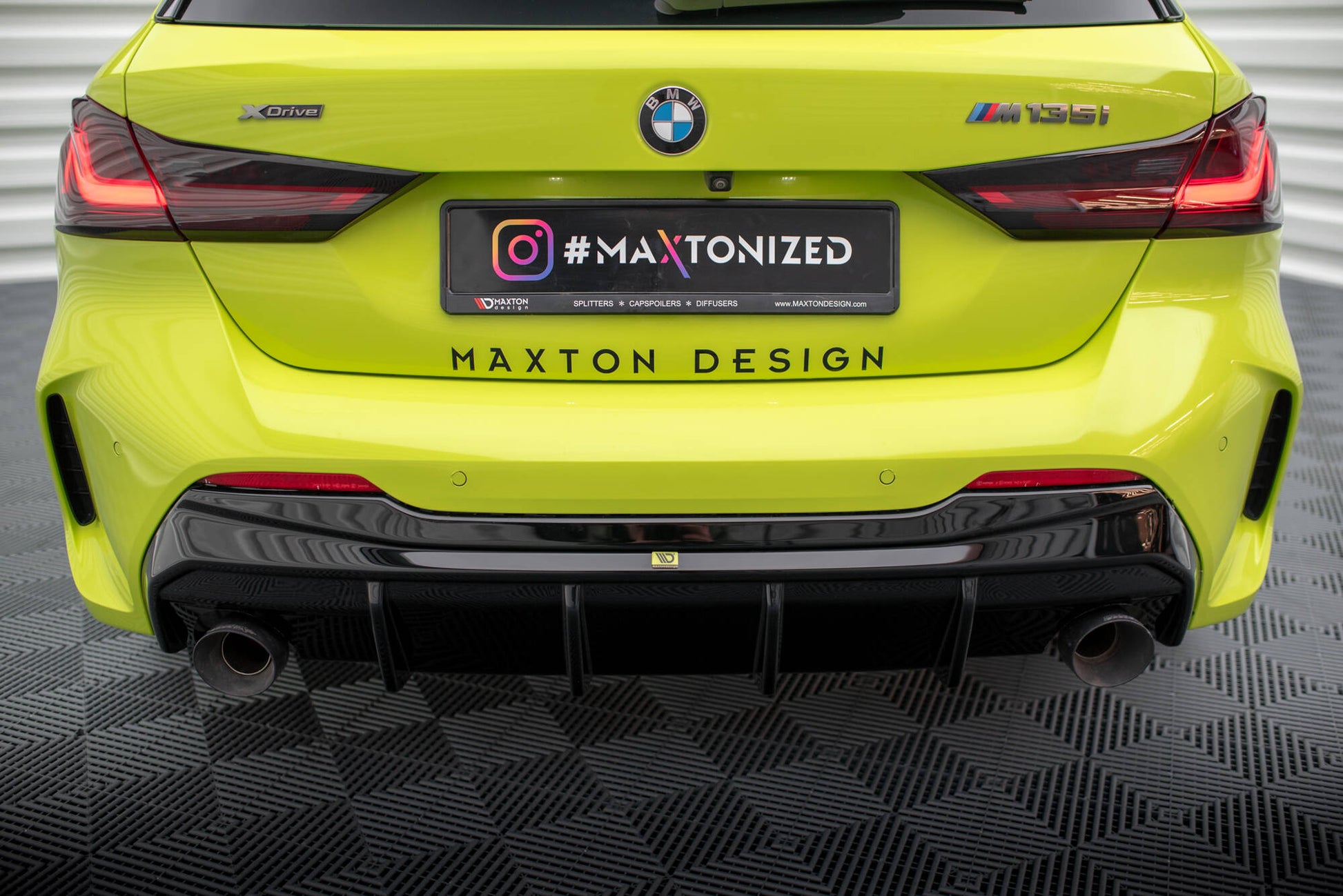 Rear Valance V.3 BMW 1 F40 M-Pack/ M135i (Version with single exhausts on two sides)
