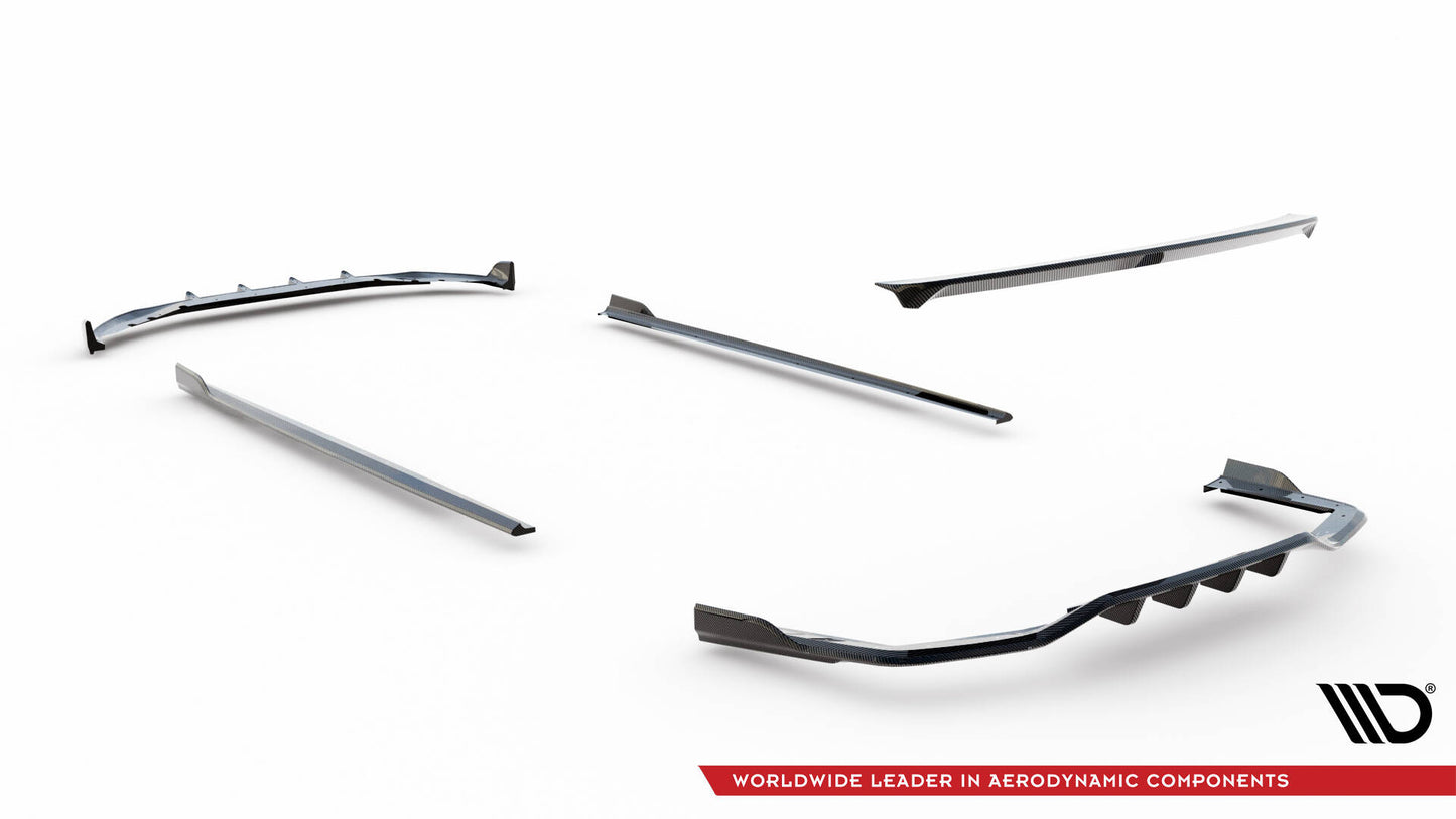 Set of Prepreg Carbon Fiber Splitters BMW 7 M-Pack G11 Facelift