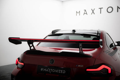 Carbon Spoiler With Internal Brackets Uprights + LED BMW M2 G87