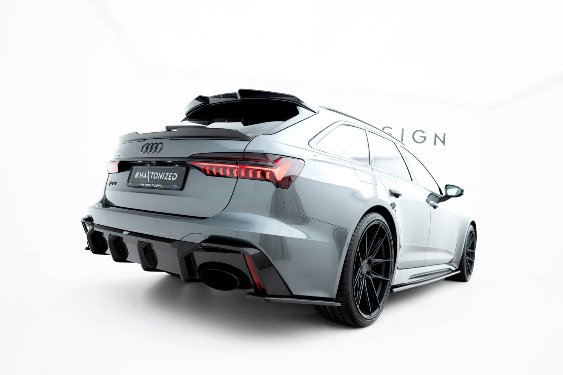 Prepreg Carbon Fiber Rear Side Splitters Audi RS6 C8