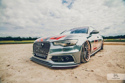 FRONT RACING SPLITTER AUDI A6 C7 S-LINE (2 splitters = 1 set)