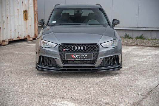 Street Pro Front Splitter + Flaps Audi RS3 8V Sportback