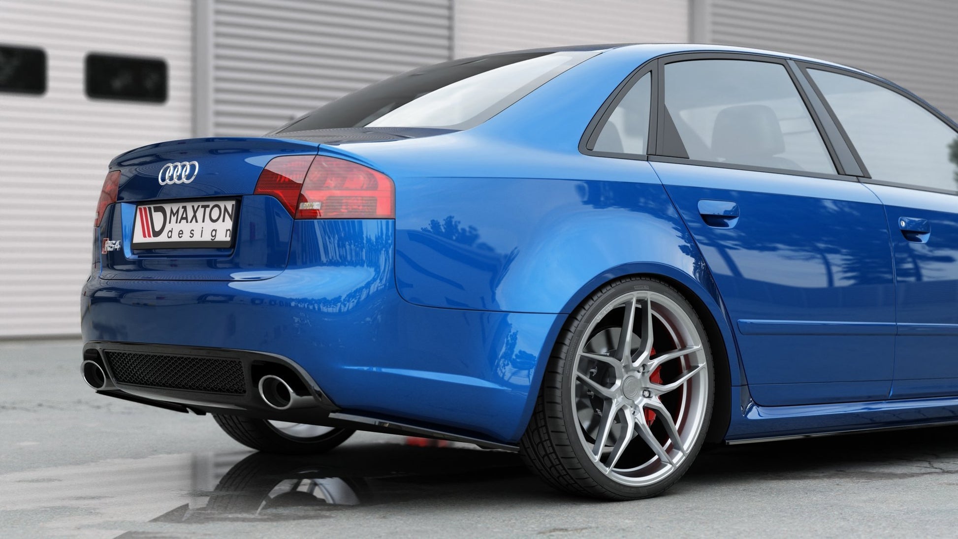 Rear Side Splitters V.1 Audi RS4 Sedan B7