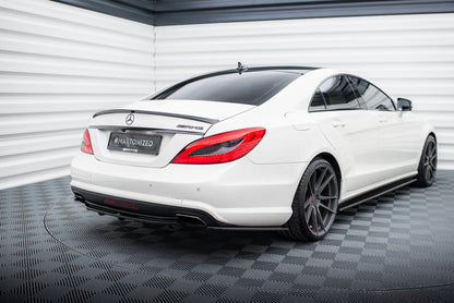 Rear Splitter MERCEDES CLS C218 (with a vertical bar) AMG LINE