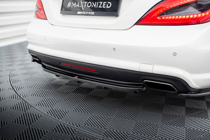 Rear Splitter MERCEDES CLS C218 (with a vertical bar) AMG LINE