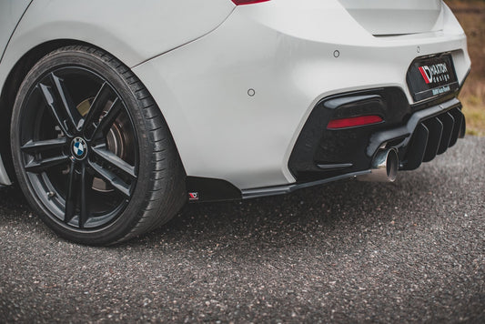 Street Pro Rear Side Splitters V.3 + Flaps for BMW 1 F20 M140i