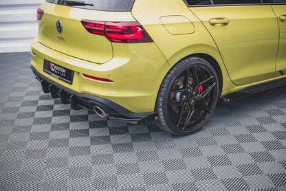 Street Pro Rear Side Splitters + Flaps Volkswagen Golf GTI Clubsport Mk8