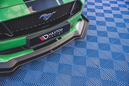 Street Pro Front Splitter V.1 + Flaps Ford Mustang GT Mk6 Facelift