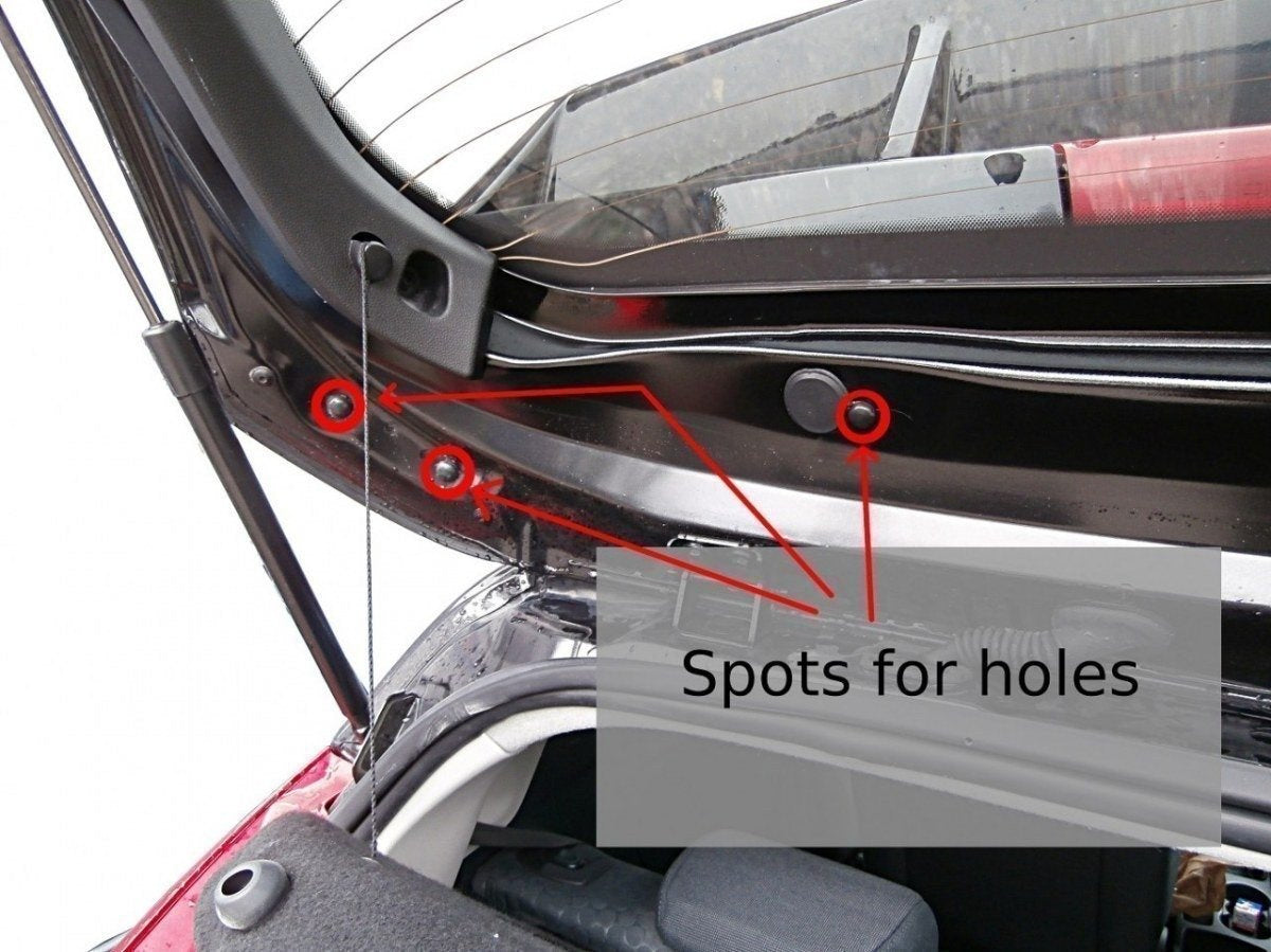 Roof Spoiler (RS Look) Ford Fiesta Mk7 / Mk7 FL - Not Primed