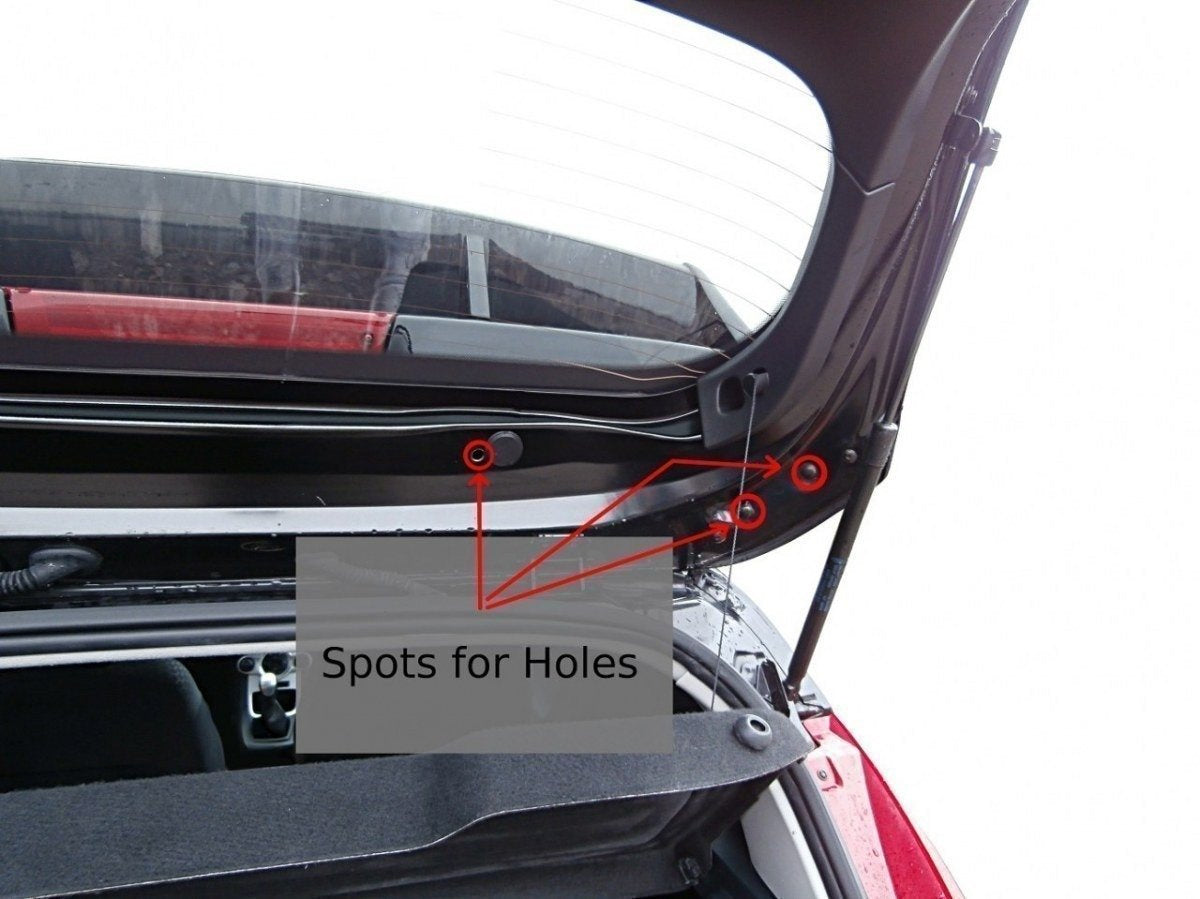 Roof Spoiler (RS Look) Ford Fiesta Mk7 / Mk7 FL - Not Primed