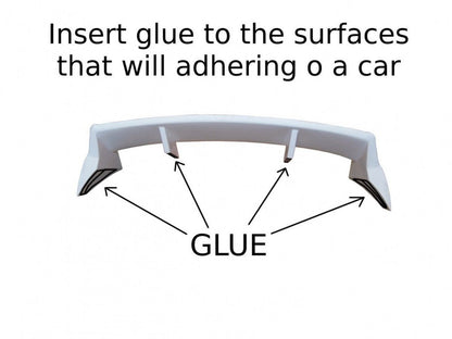 Roof Spoiler (RS Look) Ford Fiesta Mk7 / Mk7 FL - Not Primed