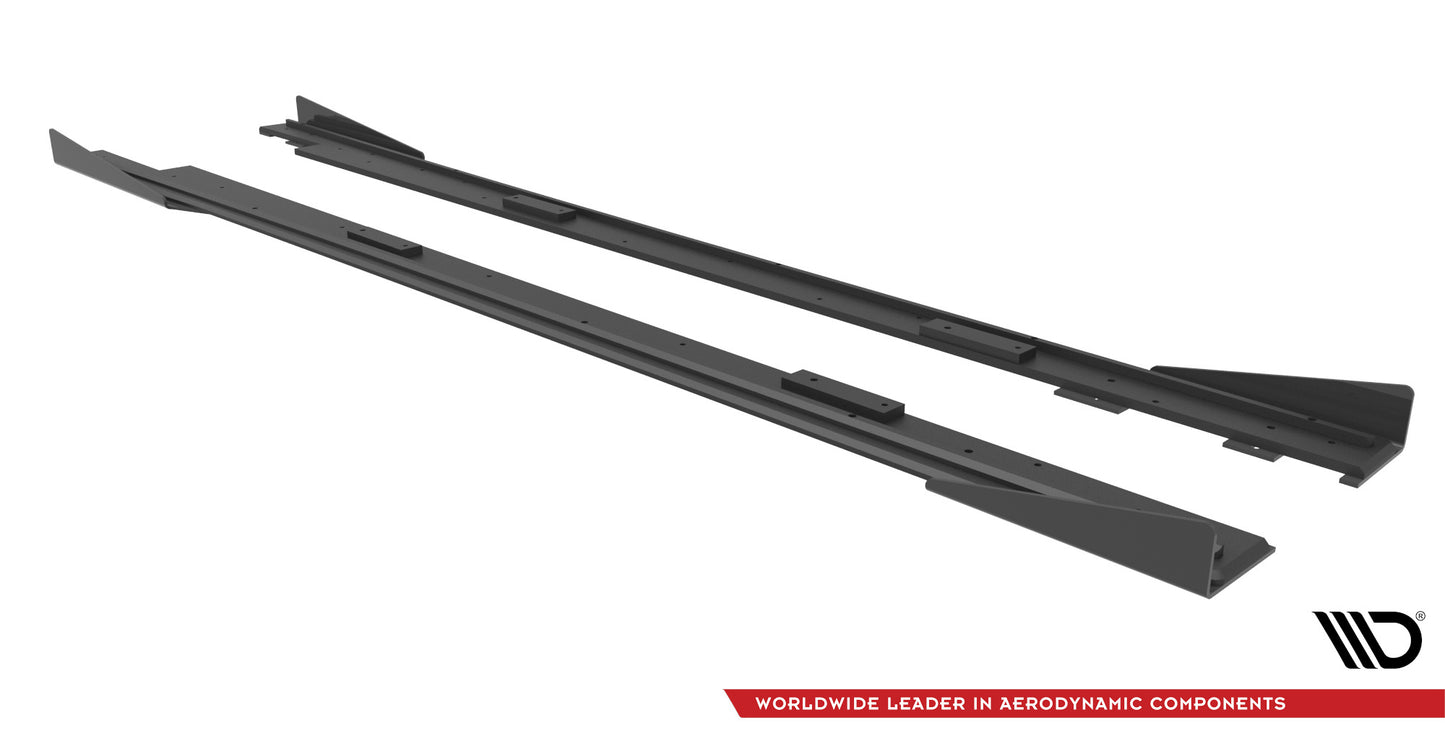 Street Pro Side Skirts Diffusers + Flaps Mazda 3 MPS Mk1