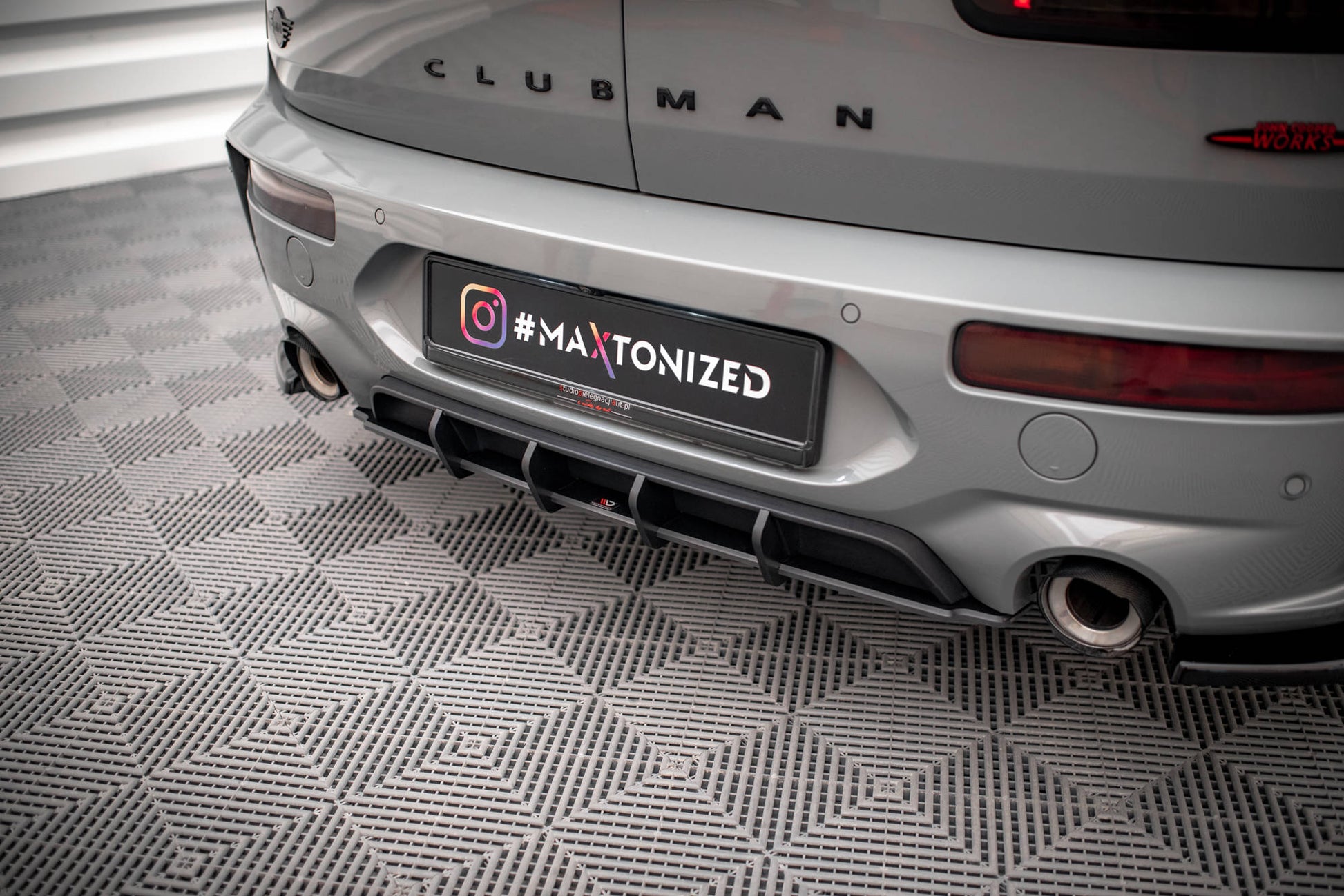 Street Pro Rear Diffuser Mini Cooper Clubman John Cooper Works F54 Facelift