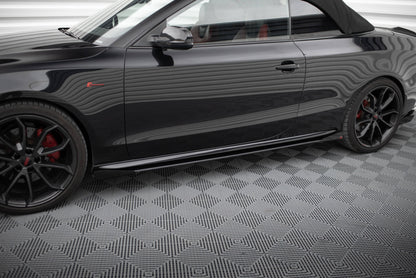 Street Pro Side Skirts Diffusers + Flaps Audi A5 / A5 S-Line / S5 Coupe / Cabrio 8T / 8T Facelift