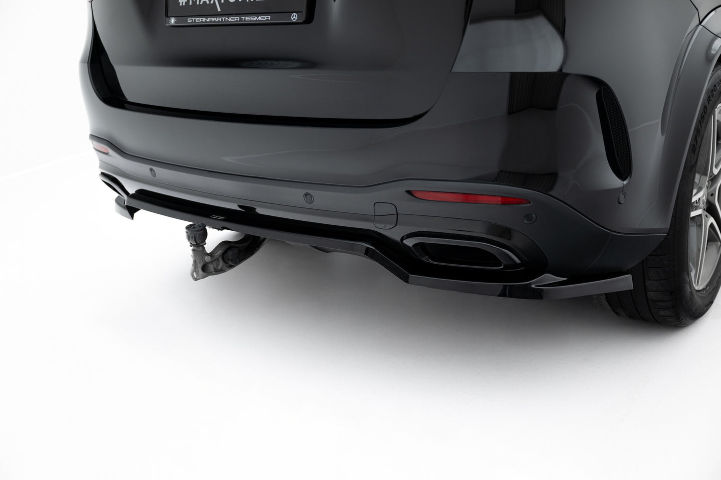 Rear Splitter (with vertical bars) Mercedes-Benz GLE SUV AMG-Line W167 / W167 Facelift