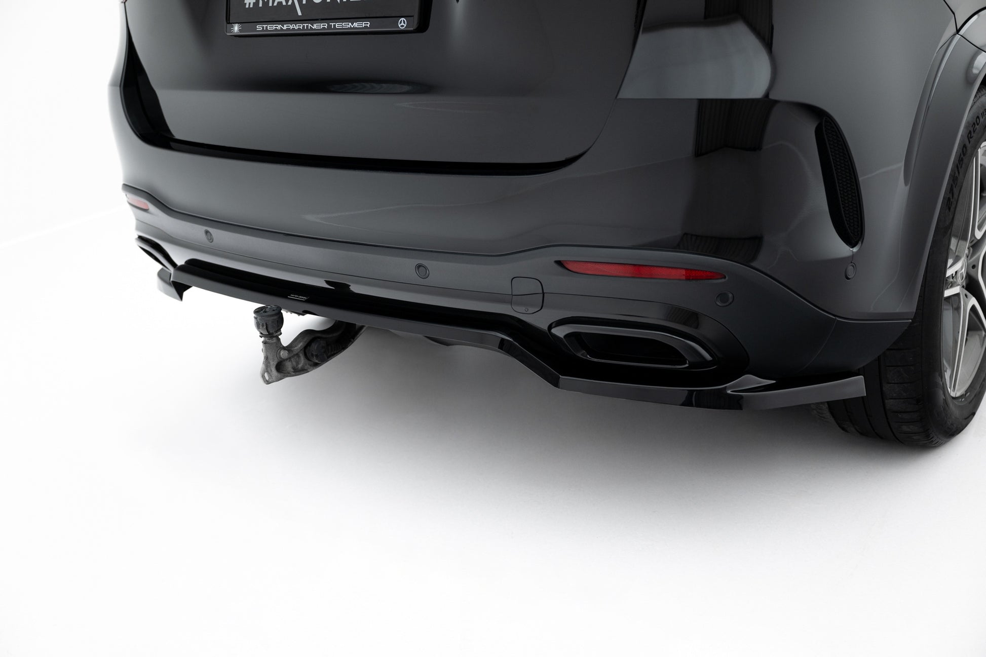 Rear Splitter (with vertical bars) Mercedes-Benz GLE SUV AMG-Line W167 / W167 Facelift