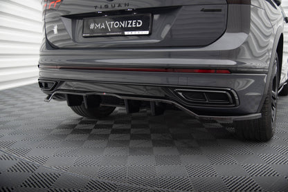 Rear Splitter (with vertical bars) Volkswagen Tiguan R-Line Mk2 Facelift