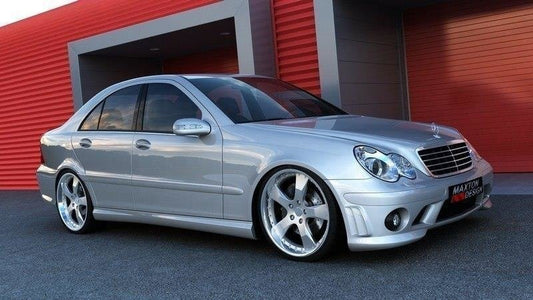 SIDE SKIRTS MERCEDES C W203 < AMG 204 LOOK> - Not Primed