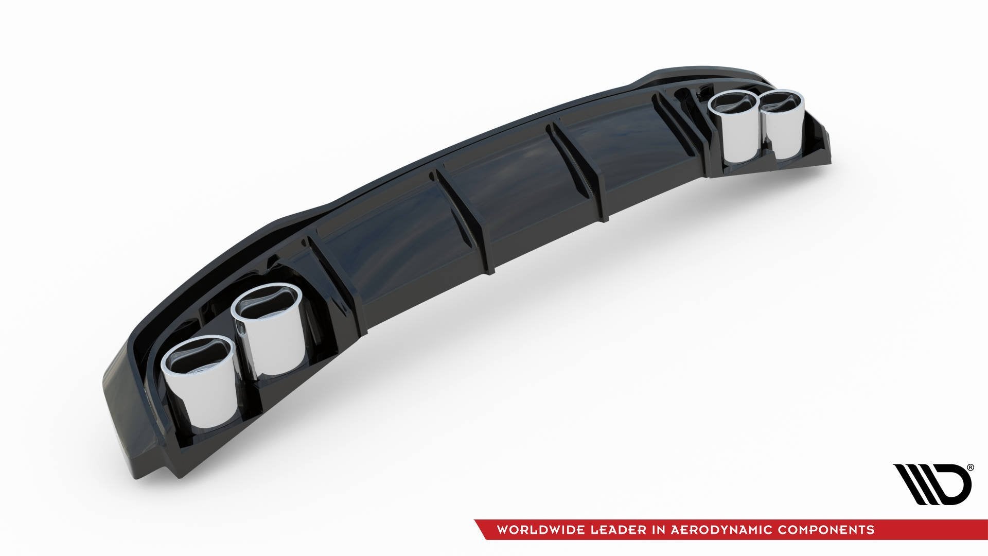 Rear Valance + Exhaust Ends Imitation Audi A7 S-Line C8 / S7 C8 / C8 Facelift / S7 Facelift