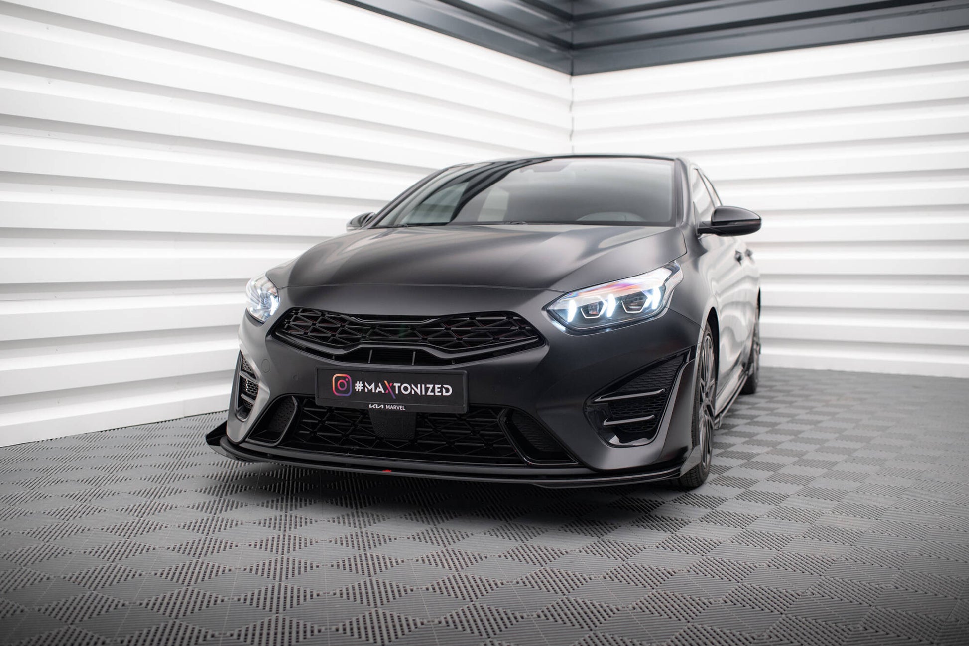Street Pro Front Splitter + Flaps Kia Proceed GT Mk3 Facelift / Ceed GT / GT - Line Mk1 Facelift