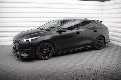 Street Pro Side Skirts Diffusers + Flaps Kia Proceed GT / GT-Line Mk1 Facelift / Ceed GT Mk3 Facelift