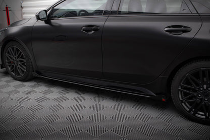 Street Pro Side Skirts Diffusers + Flaps Kia Proceed GT / GT-Line Mk1 Facelift / Ceed GT Mk3 Facelift