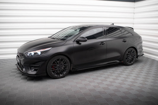 Street Pro Side Skirts Diffusers + Flaps Kia Proceed GT / GT-Line Mk1 Facelift / Ceed GT Mk3 Facelift